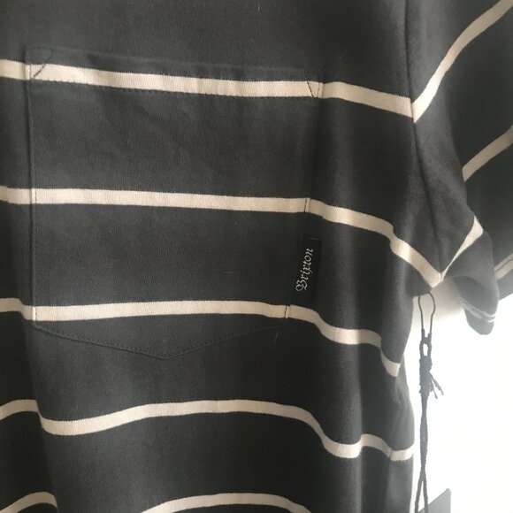 Brixton Short Sleeve Striped Tee XS NWT - Picture 10 of 13